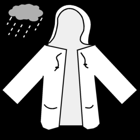 coat: rain / raincoat